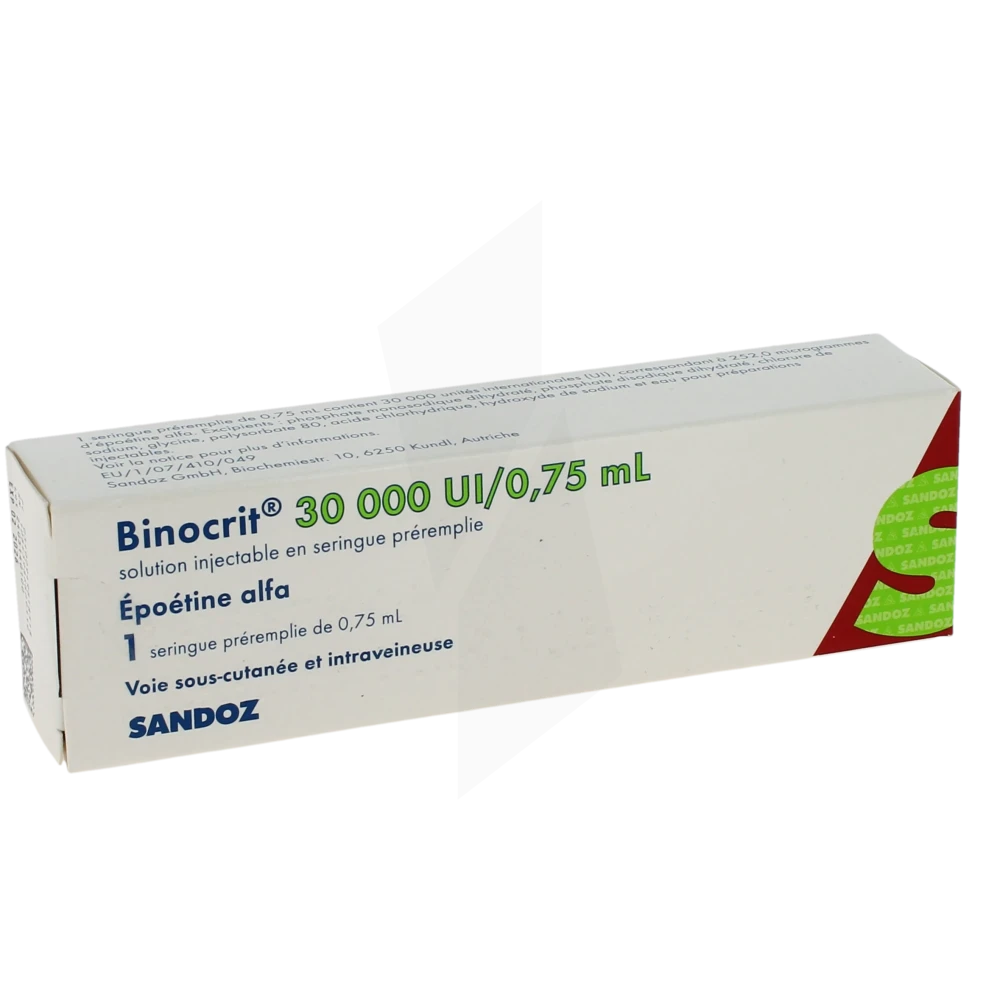 Binocrit 30 000 Ui/0,75 Ml, Solution Injectable En Seringue Préremplie