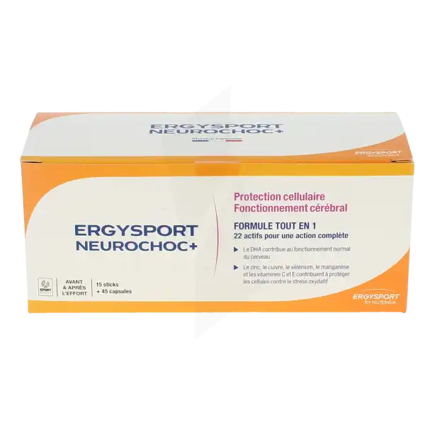 Ergysport Neurochoc+ Pdr Et Capsule 15sticks+45