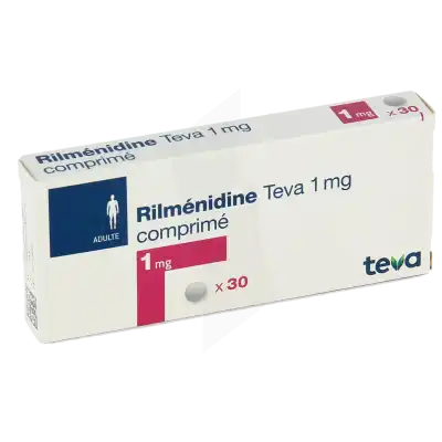 Rilmenidine Teva 1 Mg, Comprimé à Eysines