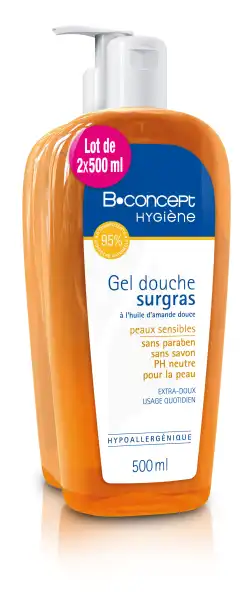Gel Douche Surgras B-Concept Lot de 2X500 ml