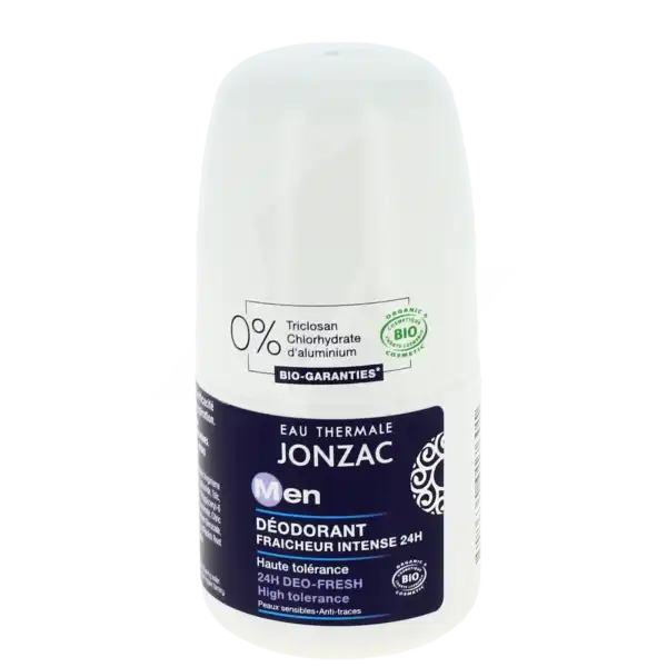 Eau Thermale Jonzac Homme Déodorant Fraîcheur Intense 24h Roll-on/50ml