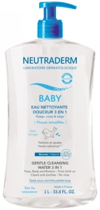 Neutraderm Baby Eau Nettoyante Douceur 3 En 1 Fl Pompe/1l Edition Limitée