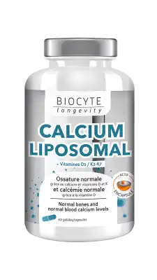 Biocyte Calcium D3 K2 Liposomal Gélules B/60 à LE LAVANDOU