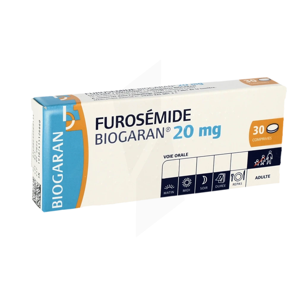 Furosemide Biogaran 20 Mg, Comprimé