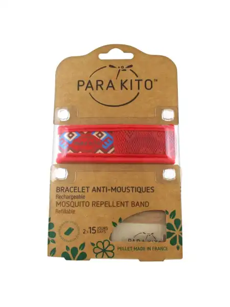 Parakito Ethnic-géométric Bracelet Répulsif Anti-moustique Maya B/2