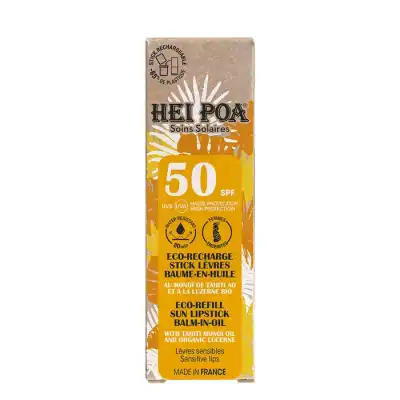 Hei Poa Monoi Solaire Ao Spf50 Stick Lèvres Baume En Huile Eco-recharge/4g à Poitiers