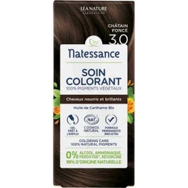 Natessance Soin Colorant Gel 100% Pigments Végétaux Châtain Foncé 3.0 T/150ml