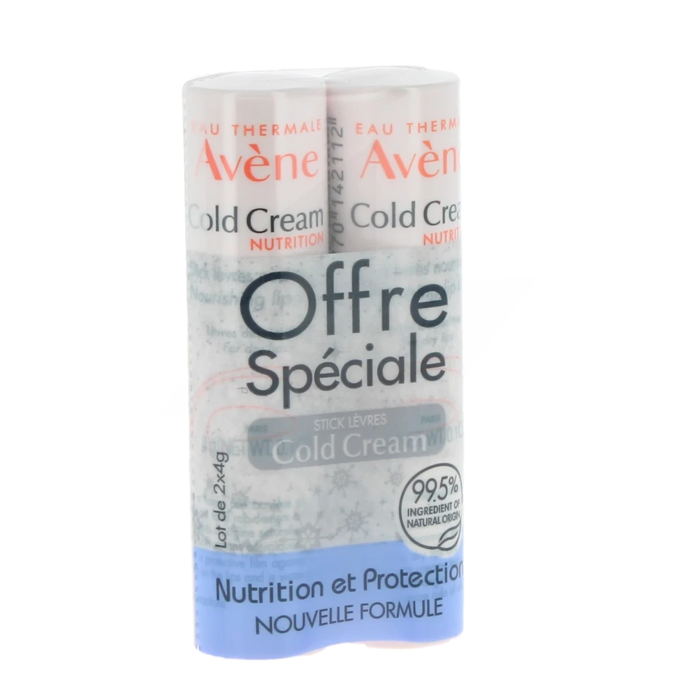 Avène Eau Thermale Cold Cream Stick Lèvres 2 Tubes De 4 G