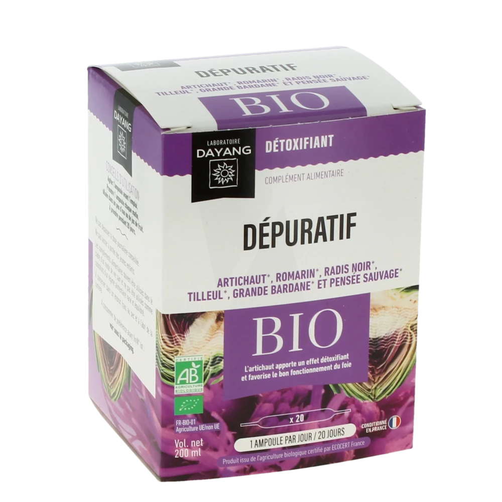 Dayang Dépuratif Bio 20 Ampoules