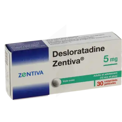 Desloratadine Zentiva 5 Mg, Comprimé Pelliculé à LIEUSAINT
