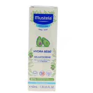 Mustela Hydra Bébé Crème Visage à L’avocat Bio 40 Ml
