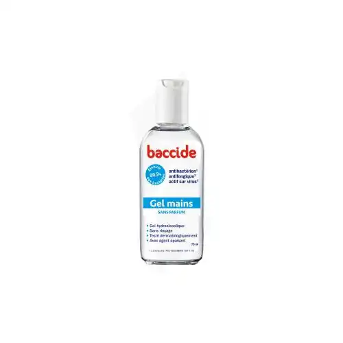 Baccide Gel Mains Désinfectant Sans Parfum 75ml