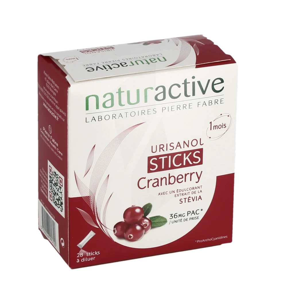 Naturactive Urisanol Sticks Stévia (28 Unités)