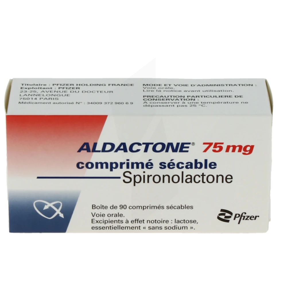 Pharmacie De La Poste - Médicament Aldactone 75 Mg, Comprimé ...