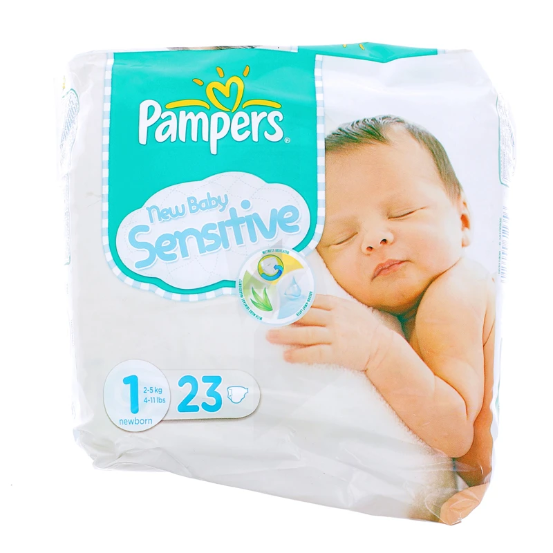 COUCHES BEBE BABY-DRY TAILLE 1 X23 PAMPERS