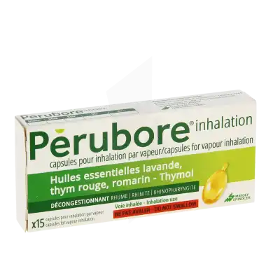 Perubore Inhalation, Capsule Pour Inhalation Par Vapeur à Paris