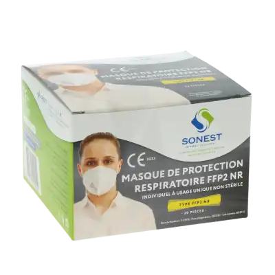 Sonest Masque De Protection Respiratoire Ffp2 Nr B/20 à Bondues