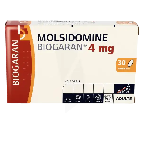 Molsidomine Biogaran 4 Mg, Comprimé