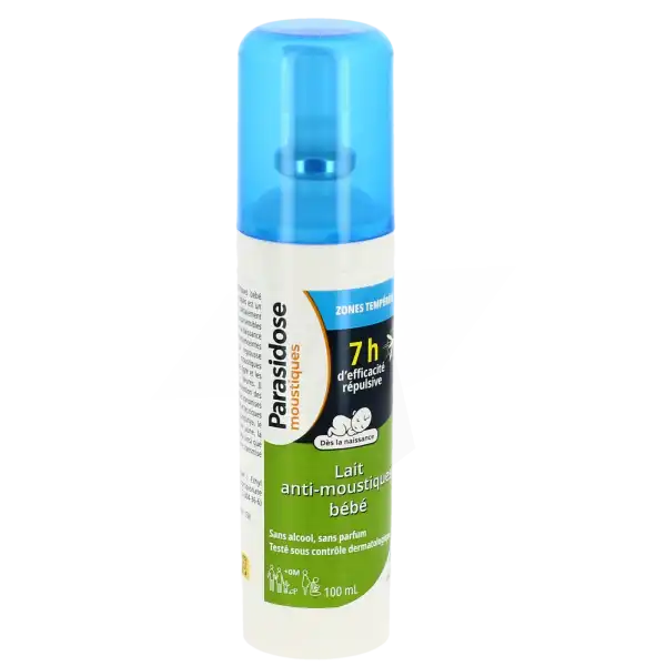 Parasidose Lait Anti-moustiques Bébé Spray/100ml
