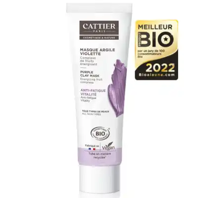 Cattier Masque Crème Argile Violette T/100ml à AIX-EN-PROVENCE