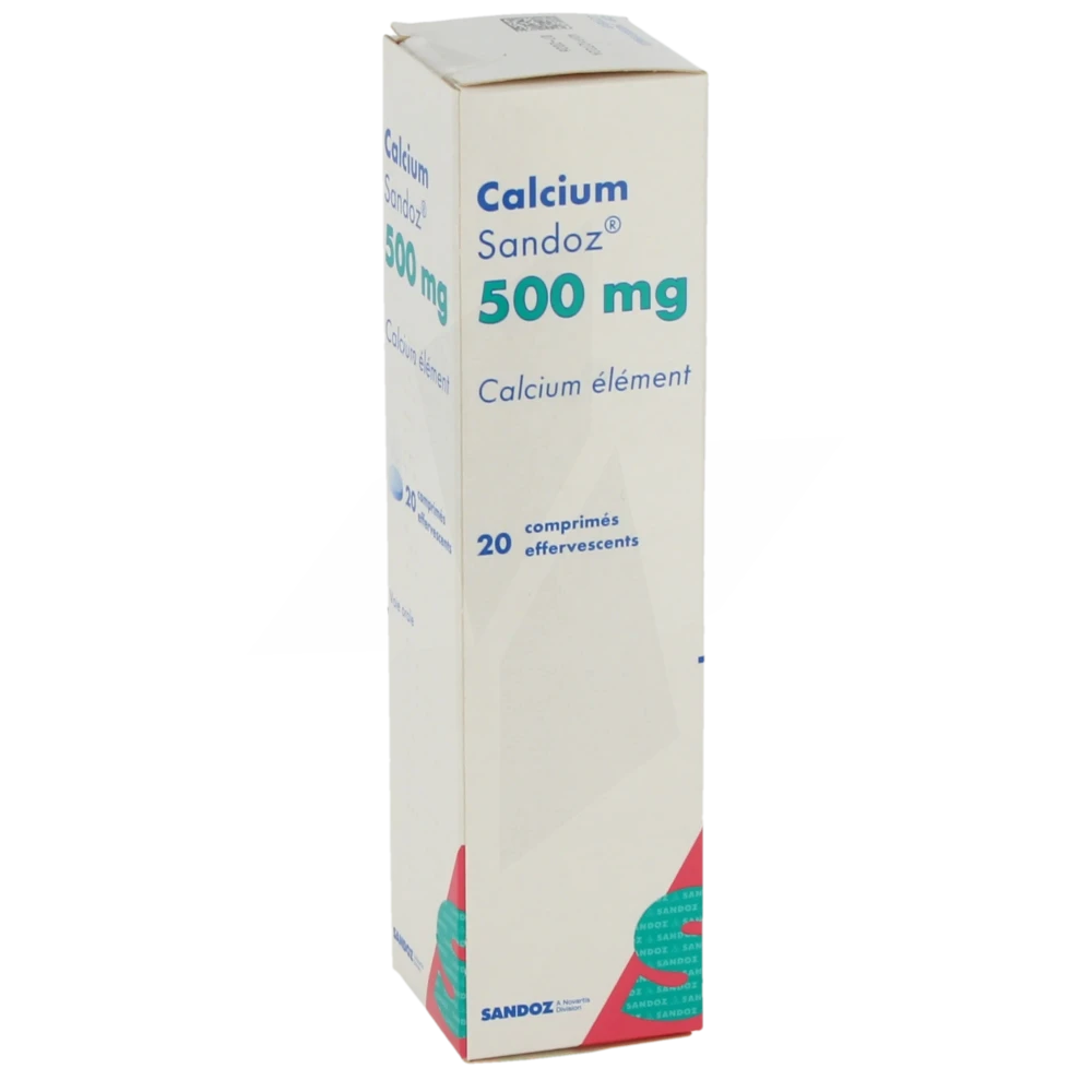 Calcium Sandoz 500 Mg, Comprimé Effervescent