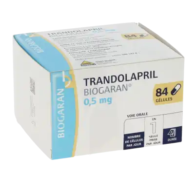 TRANDOLAPRIL BIOGARAN 0,5 mg, gélule
