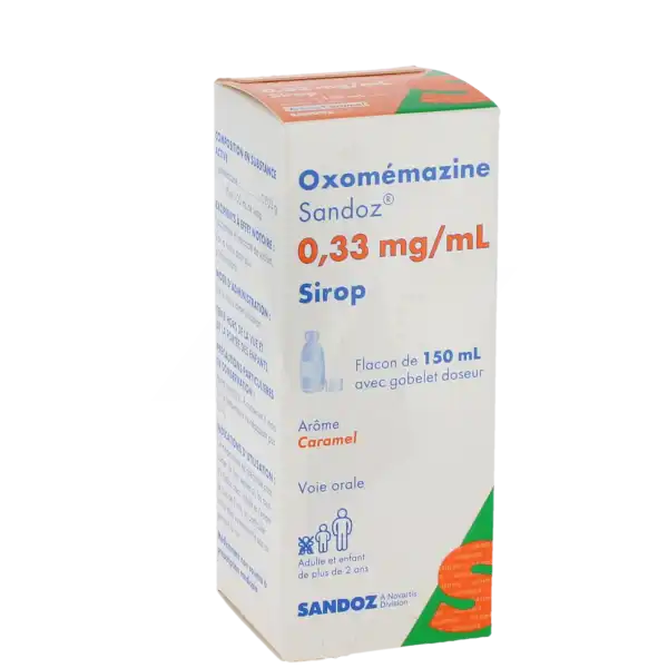 Oxomemazine Sandoz 0,33 Mg/ml, Sirop