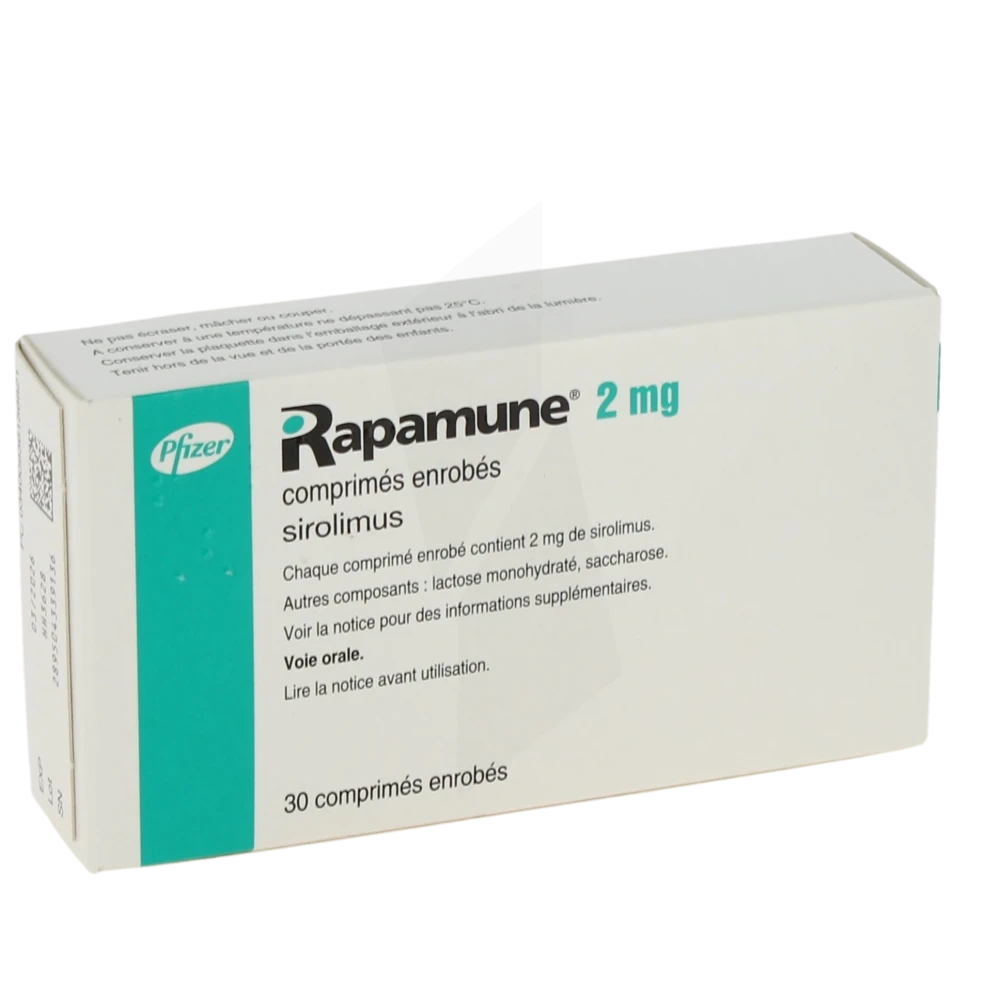 Rapamune 2 Mg, Comprimé Enrobé