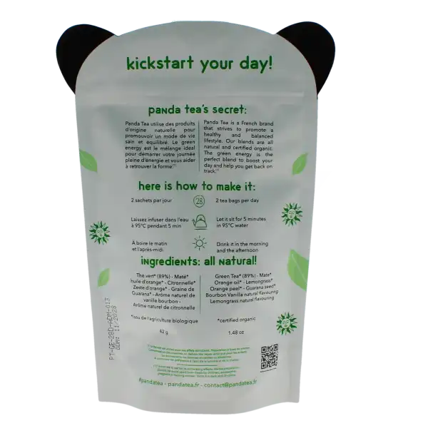 Panda Tea Green Energy 28 Sachets