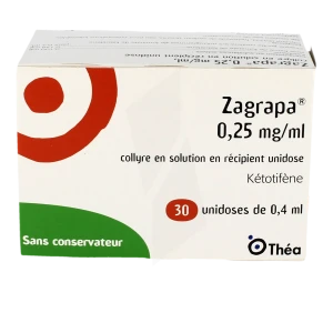 Zagrapa 0,25 Mg/ml, Collyre En Solution En Récipient Unidose