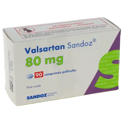 Valsartan Sandoz 80 Mg, Comprimé Pelliculé à Clermont-Ferrand