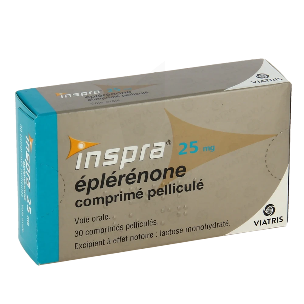 Inspra 25 Mg, Comprimé Pelliculé