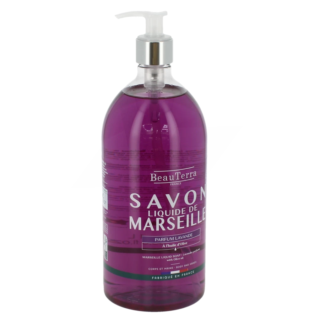 Beauterra - Savon De Marseille Liquide - Lavande 1l