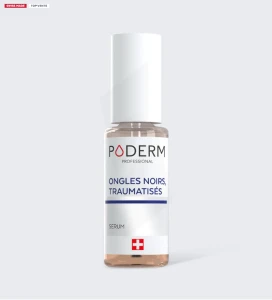 Poderm Fortifiant Huile-sérum Ongles Noirs Traumatisés Flacon De 8 Ml