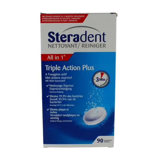 Steradent Triple Action, Tube 30, Bt 3