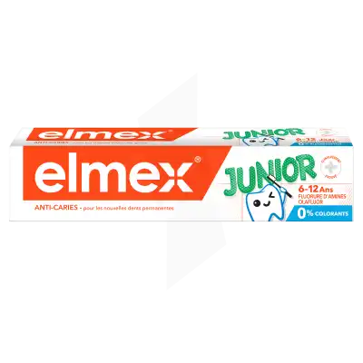 Elmex Junior Dentifrice 7-12 Ans Menthe T/75ml à SAINT-SAENS