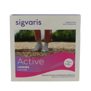 Sigvaris Active Loisirs New Chaussette Classe 2 Femme Noir Long S