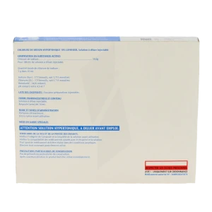 Chlorure De Sodium Hypertonique 10 % Lavoisier, Solution à Diluer Injectable