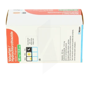 Valsartan/hydrochlorothiazide Viatris 80 Mg/12,5 Mg, Comprimé Pelliculé