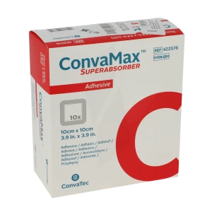 Convamax Superabsorber 10x10cm Adhésif B/10