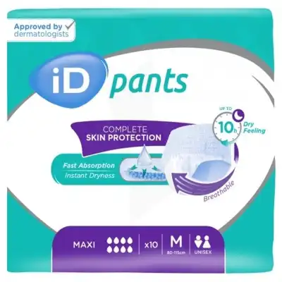 Id Pants Culottes Absorbantes Maxi Taille M Sachet/10 à Agen