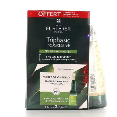 René Furterer Triphasic Progressive Sérum Anti-chute 8 Fl/55ml + Shampooing à CLERMONT-FERRAND