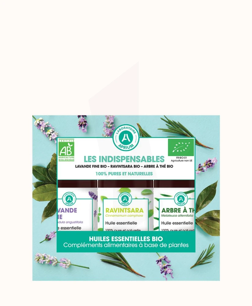 Pharmacie Septfonds - Parapharmacie Laboratoire Aprium Coffret Les  Indispensables 3 Huiles Essentielles Bio - OLIVET