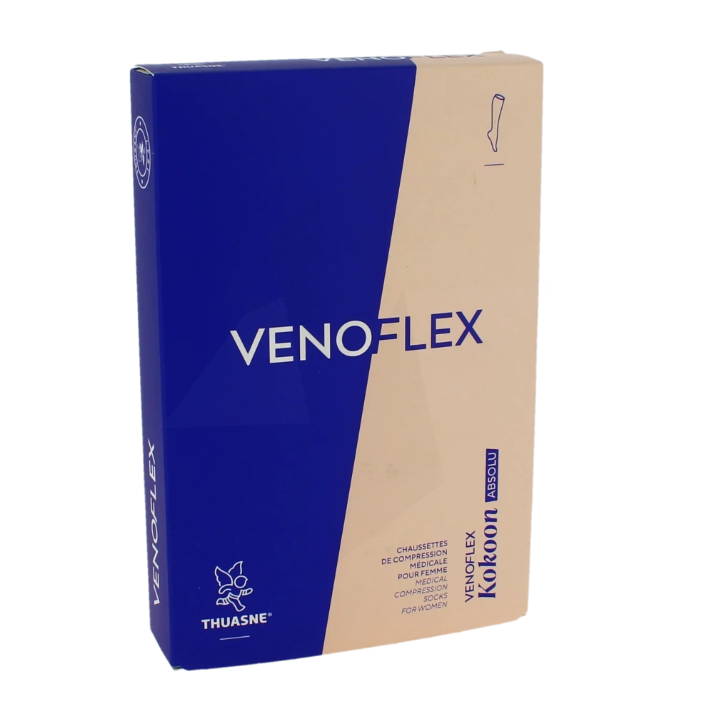 Venoflex Kokoon Absolu 2 Chaussette Mollet+ Femme Beige Naturel Taille 2n