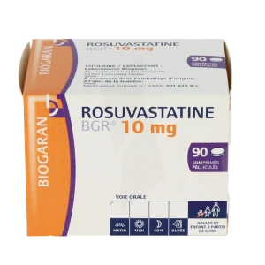 Rosuvastatine Bgr 10 Mg, Comprimé Pelliculé