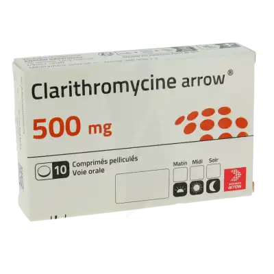 Clarithromycine Arrow 500 Mg, Comprimé Pelliculé à Vaulx-en-Velin