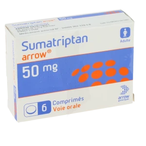 Sumatriptan Arrow 50 Mg, Comprimé