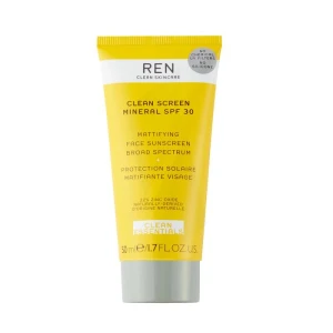 Ren Clean Skincare Protection Solaire Matifiante Visage Spf30 50ml