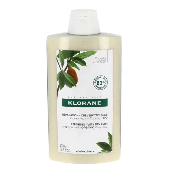 Klorane Beurre Cupuaçu Bio Shampoing Cheveux Très Secs 400ml