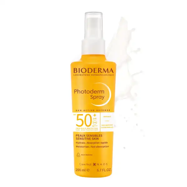Bioderma Photoderm Spray Crème Solaire Spf50+ Haute Protection 200ml